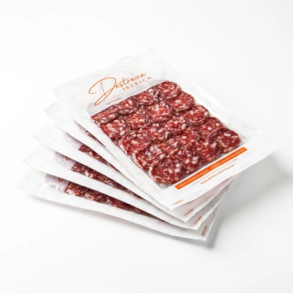 Salchichón ibérico loncheado sobre 80gr. Pack de 10