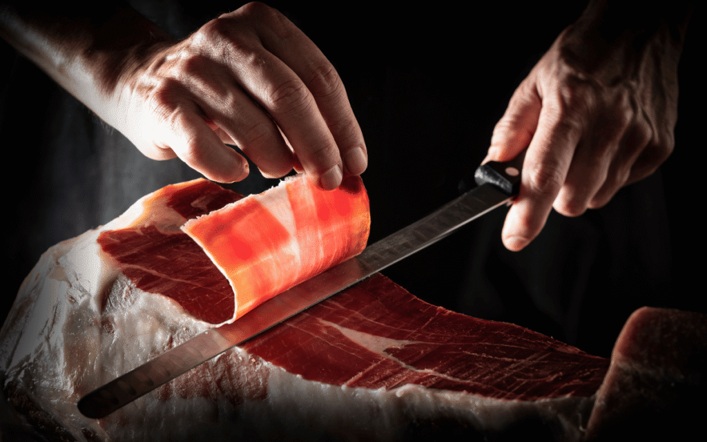comprar jamón cortado y envasado al vacío de calidad premium
