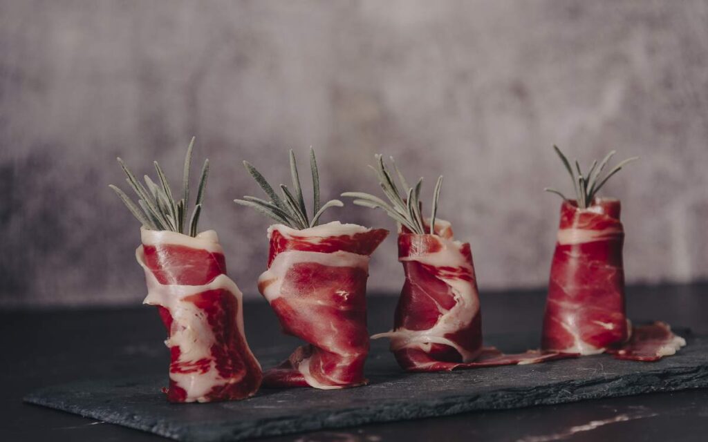 jamón ibérico cortado a mano